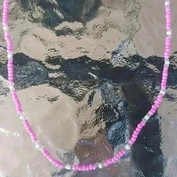 Handmade Beaded Necklace and Earrings Set - Picture 2 of 4